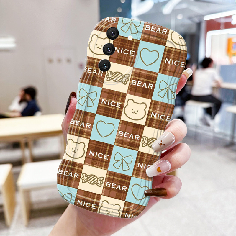 Casing Hp Untuk Samsung Galaxy S22 Plus S22 Ultra S22 Case Casing Softcase motif kepala beruang keci