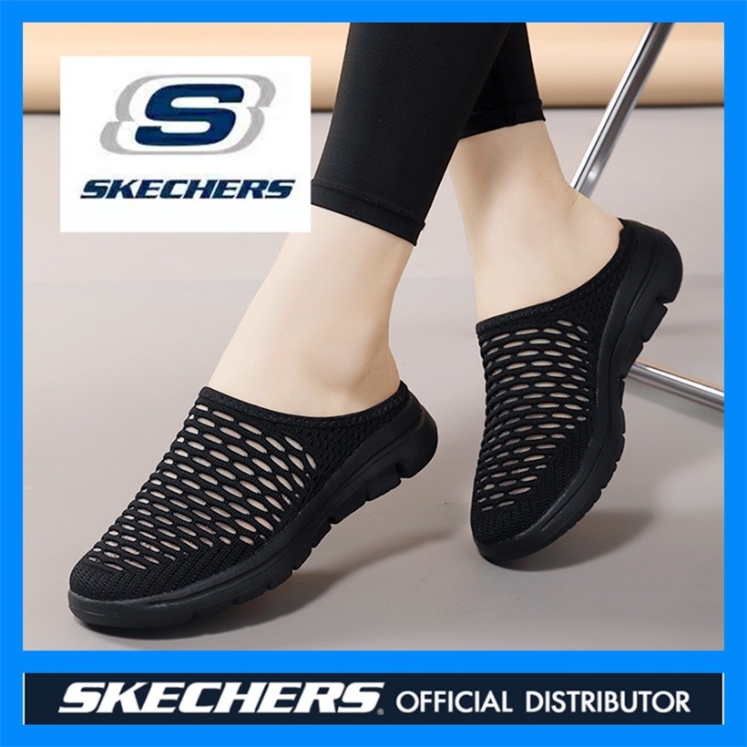 STOK TERSEDIA MALAYSIA Sepatu Kets Olahraga Wanita Arch-Fit Mesh untuk Kenyamanan Bernapas Skechers_