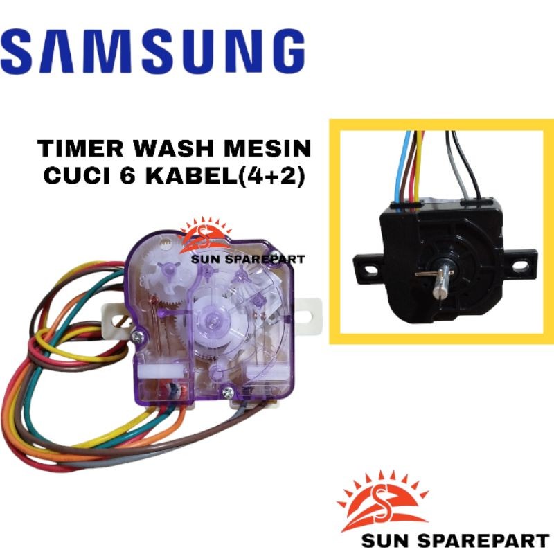 Timer Wash 6 Kabel timer pencuci mesin cuci Samsung 2 Tabung