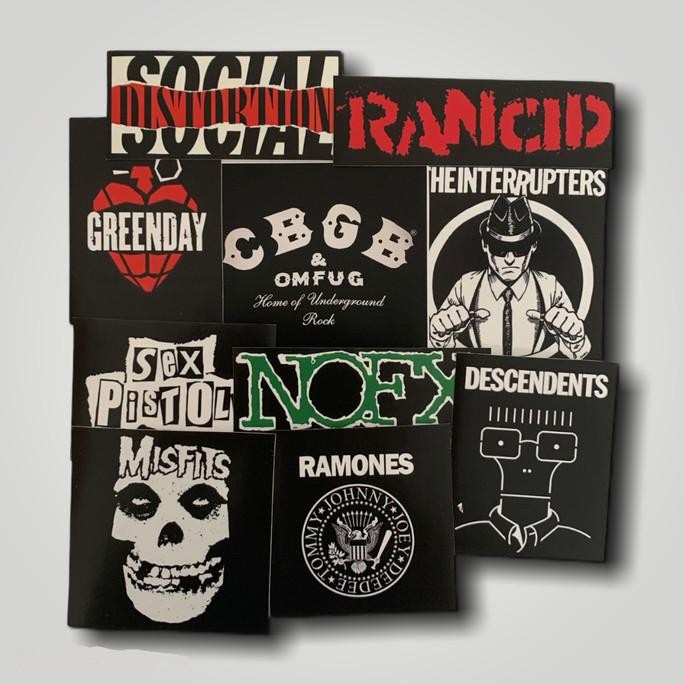 

TERBARU STICKER BAND PUNK (CBGB, RANCID, NOFX, RAMONES, GREENDAY, DLL) !!!!!