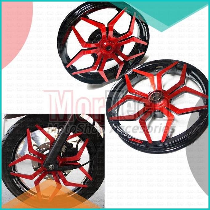 Velg Pelek Racing Tapak Lebar Power Star Mio CW Sporty Smile Palang 5