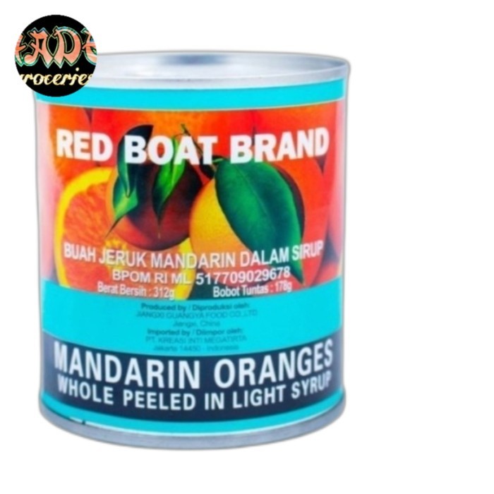 

Bya - Mandarin Oranges 312G Buah Jeruk Mandarin Orange Whole Peeled In Light Syrup