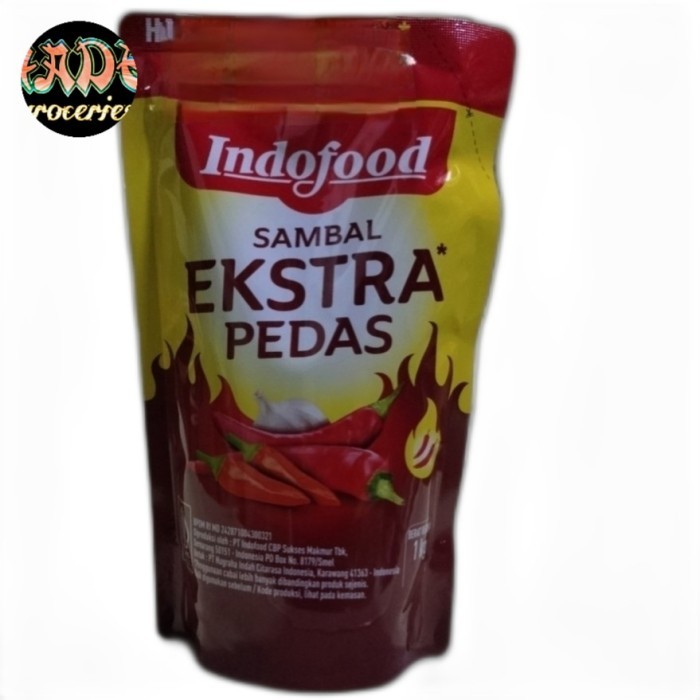 

Bya - Saos Sambel Extra Pedas Indofood 1Kg Refil Bantal