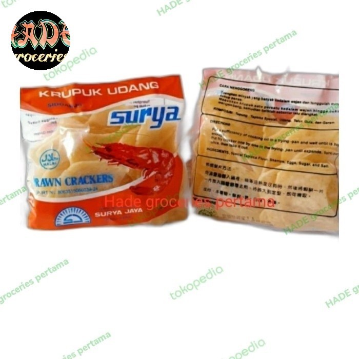 

Bya - Kerupuk Udang Surya 500Gr Shrimp Crackers Gosend Instan