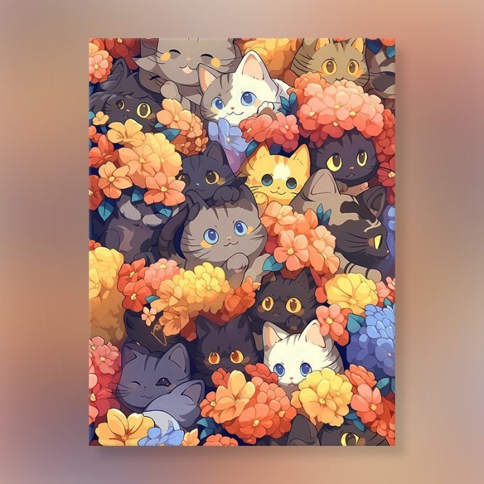 Prihatiwi - Diy Painting By Numbers Kit Digital Oil Painting Canvas 30 X 40 Animal