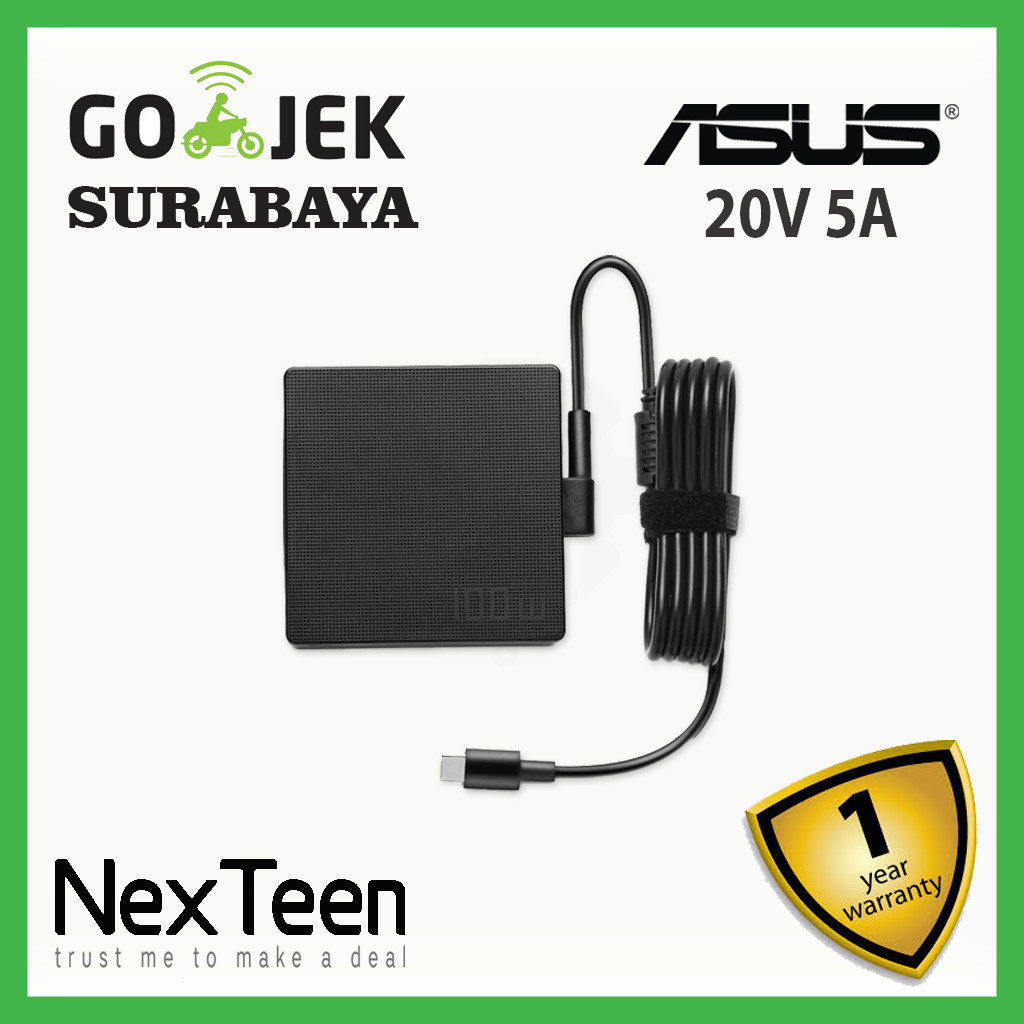 Original Adaptor Charger Laptop Asus ROG GA403UU GA403UV GA403UI GA403 Zephyrus G14 100W 100Watt Typ