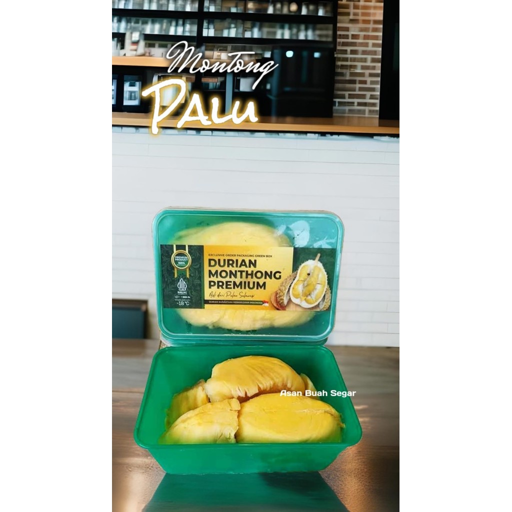 Paling Laris Buah Durian Palu Montong Kupas Duren Montong Daging Sulawesi Bangkok
