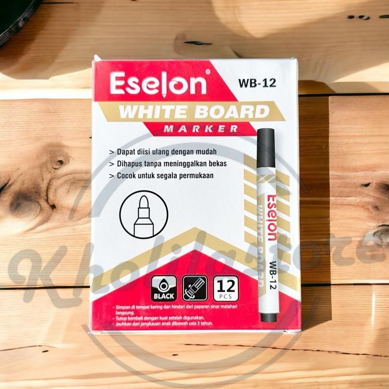 

(12 pcs) Spidol Besar Eselon Whiteboard Marker WB-12 yang laris