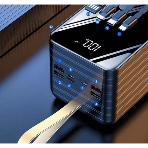 power bank fast charging 100000 mah 150000 mah 180000 mah 4 port USB [terbaik]