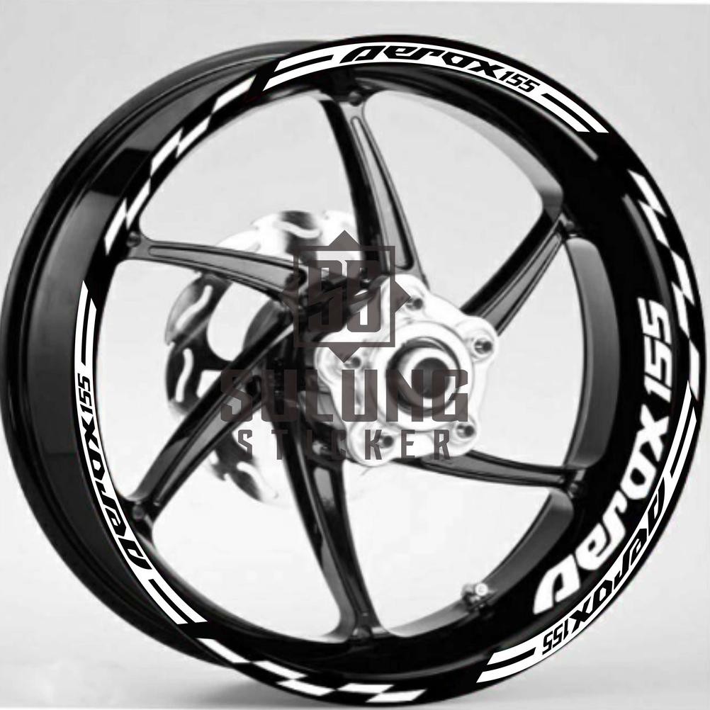It34 Stiker Lis Velg Motor Yamaha Aerox 155 Cutting Sticker Variasi Pelek Aksesoris Keren