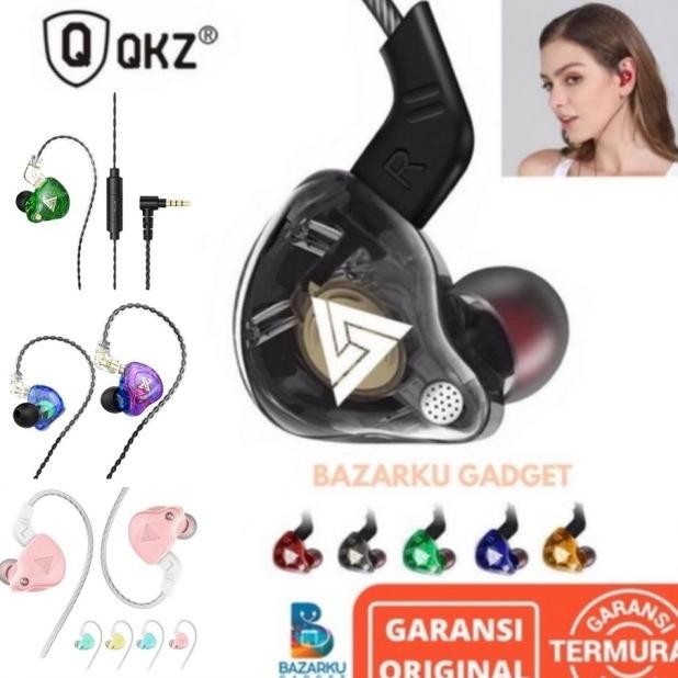 Earphone Qkz Ak6 Headset Qkz Ak6 Hifi Pro Sport Bass In-Ear Ear