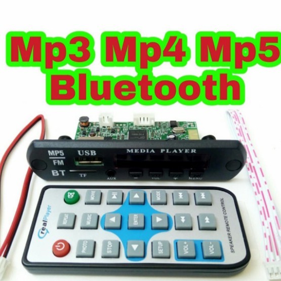 Termurah Kit Modul Mp3 Mp4 Mp5 Bluetooth Decoder Board Wireless Audio Video