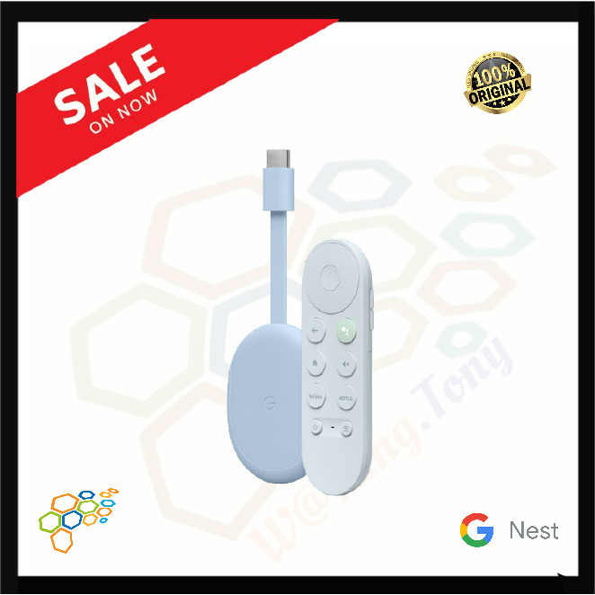 Terlaris Google Chromecast / Chrome Cast 4 With Google Tv 4K Original Bnib