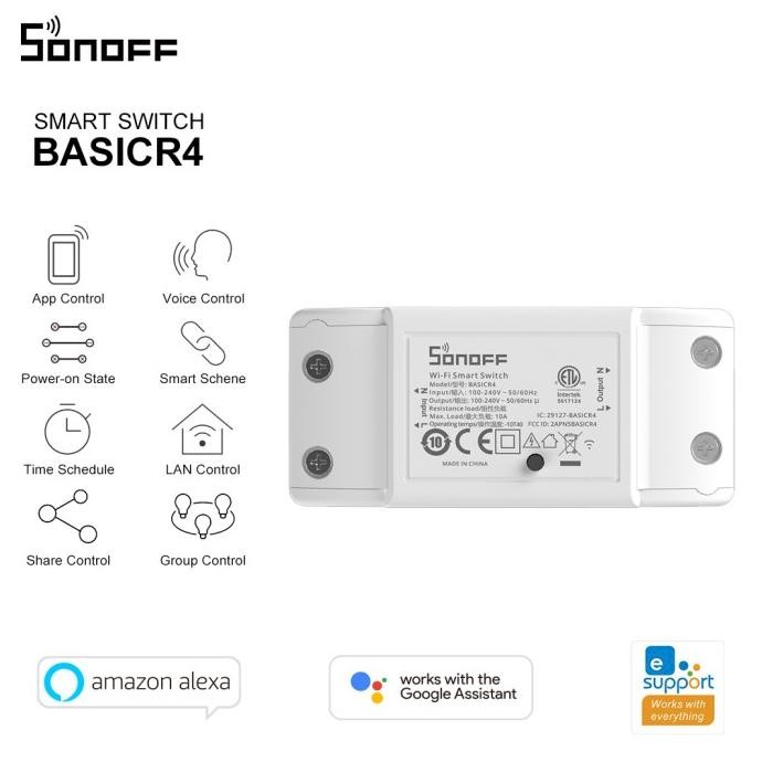 Sonoff Smart Switch Basic R4 Smart Breaker Wireless 10A Smart Home Terlaris