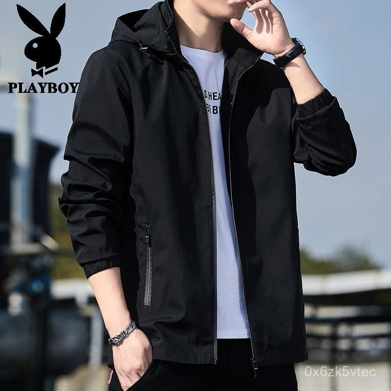 Jaket Hoodie Pria, Jaket Kasual Pria Gaya Korea, Jaket Bulu Domba Longgar