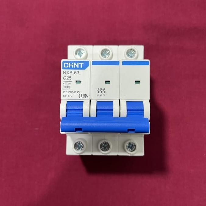 Nxb63-3P Mcb 25A 3P Phase 6Ka Chint  Ready