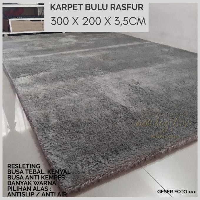 Karpet Bulu Jumbo 300 x 200 Tebal 3,5cm