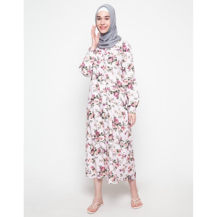 St.Yves Daster Muslim Mawar Antik/Daster Menyusui/Baju Menyusui