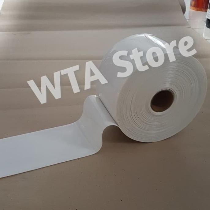 TIRAI PVC STRIP CURTAIN/GORDEN TIRAI PLASTIK per roll Putih Susu