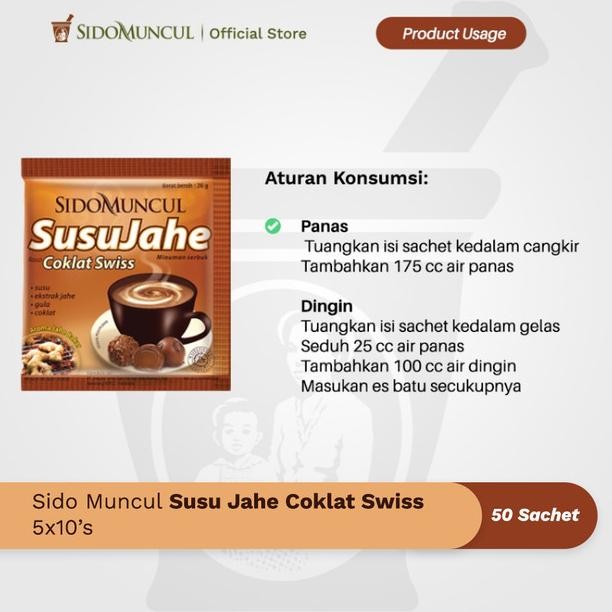 

Sido Muncul Numan Susu Jahe Coklat Swiss 5X10'S - Menghangatkan Tubu