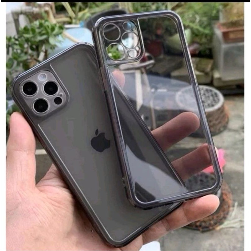 OPPO RENO 6 5G Case Clear Bening /Hitam Transparan Protect Camera Case Bening TPU Kristal Bening Tah
