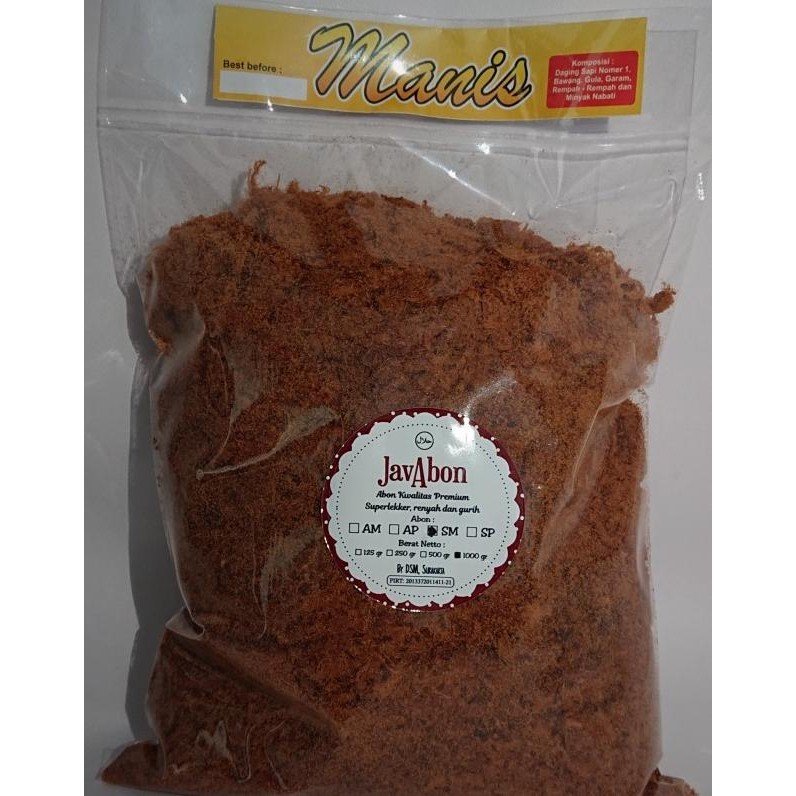 

Javabon Abon Sapi Manis/ (Beef Floss) 1000