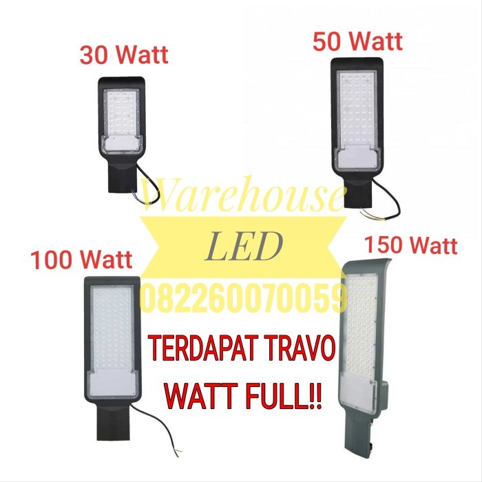 Termurah Lampu Jalan Pju Led 30 50 100 150 W Watt 220V Smd Penerangan Jalan