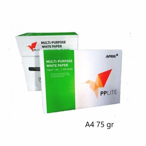 

TERMURAH - (PER DUS) KERTAS HVS FOTOCOPY PAPERONE APRIL PP LITE A4 - F4 75 gr