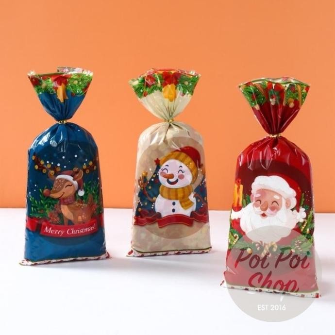 

cusss order] Kantong Permen Natal Christmas isi 50 Goodie Bag Candy Bag Souvenir