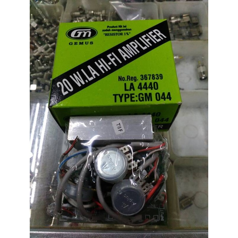 KIT AMPLIFIER 20WATT BTL MONO LA4440 DC12V