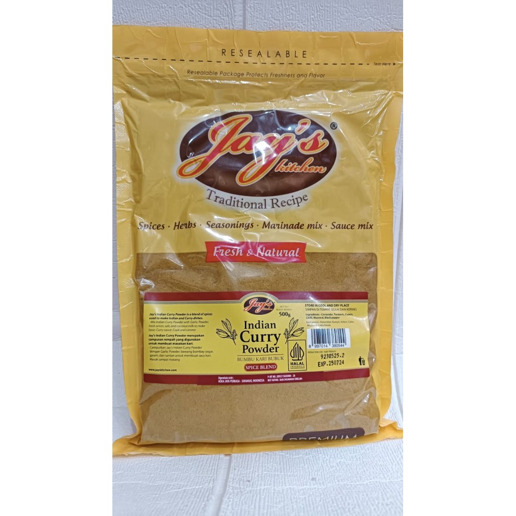 

Lhiu - Jay'S Indian Curry Powder Bumbu Bubuk Kari India Spice Blend 500Gr