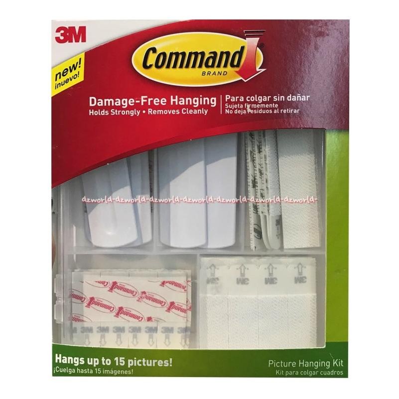 

Command Perekat Kuat 3M Cocok Perekat bingkai foto pada dinding 15pcs