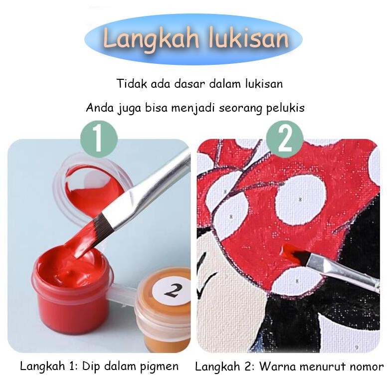 

fg-87 Paint By Number 20x20cm DIY Paint Kit with Frame Digital Painting Landscape Cartoon Anime Series Original