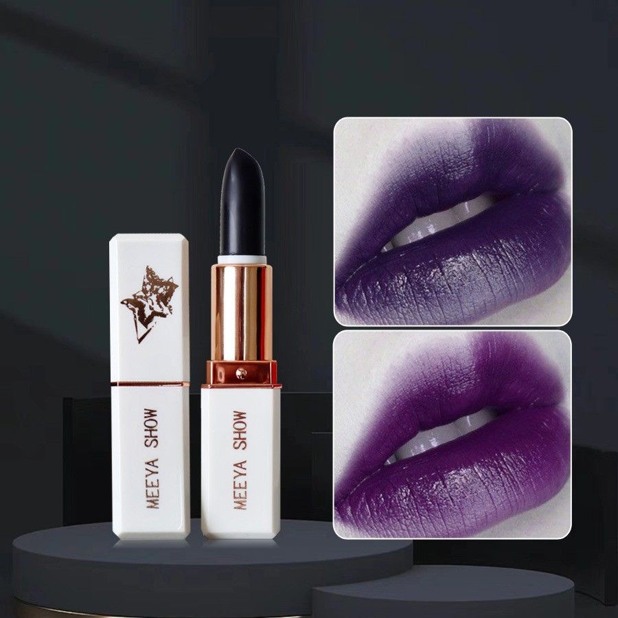 Lipstik Gaya Eropa dan Amerika Lipstik Ungu Smoky Warna Plum Seri Enchantress Biru Gelap Matte Anggu