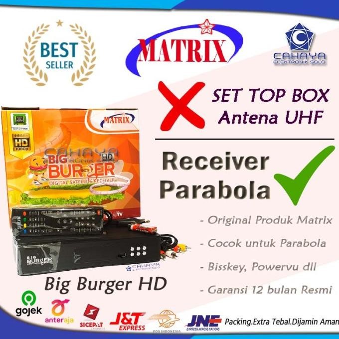 Receiver Parabola Matrix Big Burger Hd Mpeg4 - Fta Powervu Bisskey