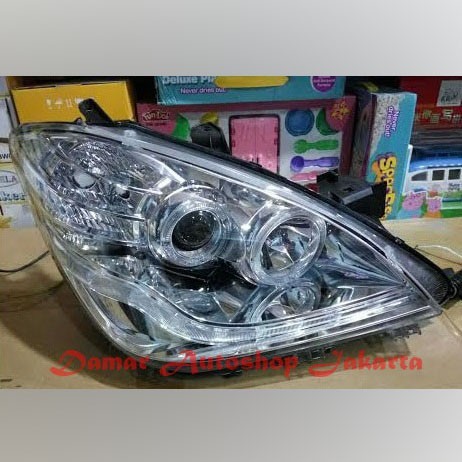 HEADLAMP AVANZA 2007 2008 - 2011 PROJECTOR LED CHROME LAMPU HEAD LAMP