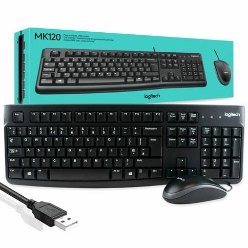 Komponen Komputer Keyboard Logitech Mk 120 Original