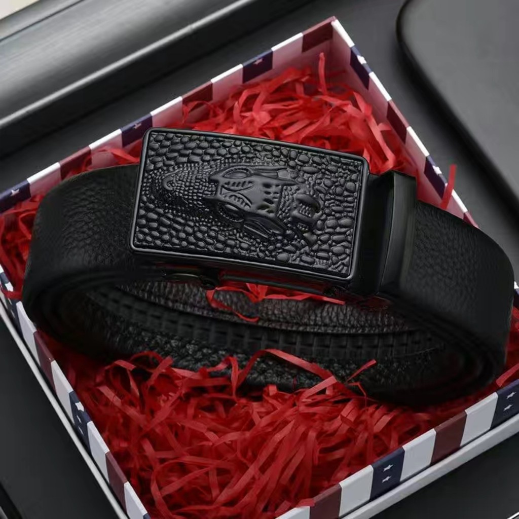 Ikat Pinggang Kulit Otomatis Celana Modis, Sabuk Kulit Buaya