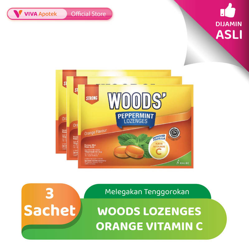 

Woods Lozenges Orange Vitamin C (Pack - 3 Sachet)