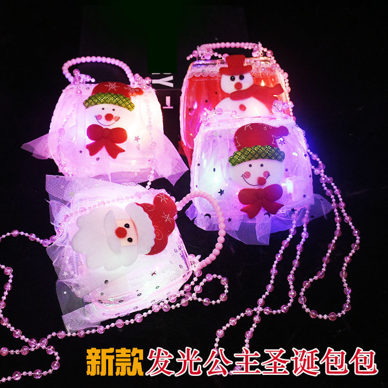 

Christmas Luminous Handbags Decorative Gift Candy Handbag for Women