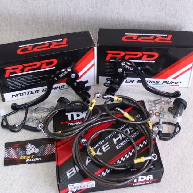 Paket Selang Rem-Master Rem Nmax Abs Carbon Rpd Tdr