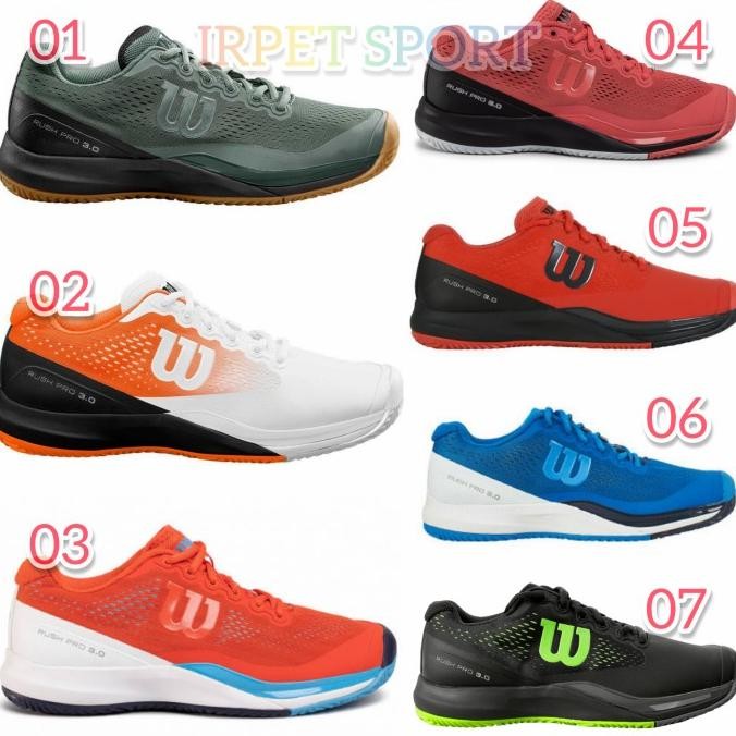 Sepatu Tenis Wilson Rush Pro 3.0 Sepatu Tennis Wilson Rush Pro