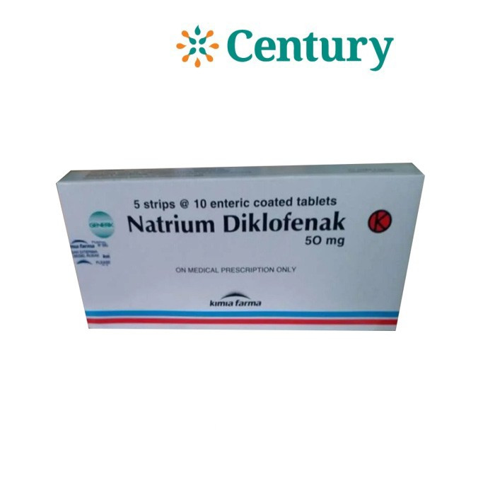 NATRIUM DIKLOFENAK 50MG 1 STRIP 10 TABLET/ NYERI / ANTI INFLAMASI