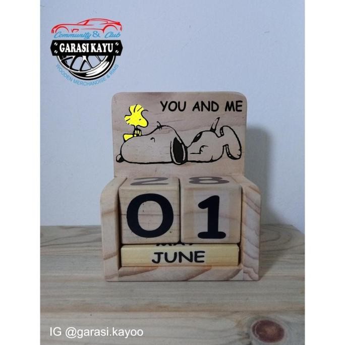 

Kalender Abadi Kayu, Snoopy Woodstock, You And Me Kualitas Premium
