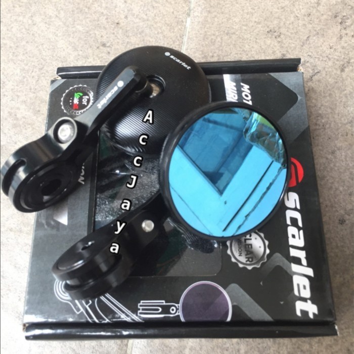 Spion Bulat Jalu Bar End Mini Scarlett Full CNC For Nmax Vespa Aerox