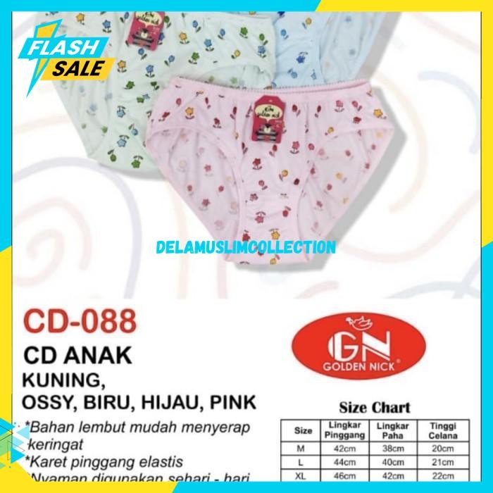 COD CELANA DALAM CD GOLDEN NICK ANAK WANITA PEREMPUAN COWOK PRIA LUCU BY DELA MUSLIM COLLECTION DISU