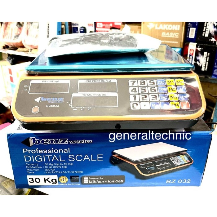 Terbaru Timbangan Digital Benz 30KG Benz BZ032 Benz Werkz Digital Scale 40KG Timbangan Benz