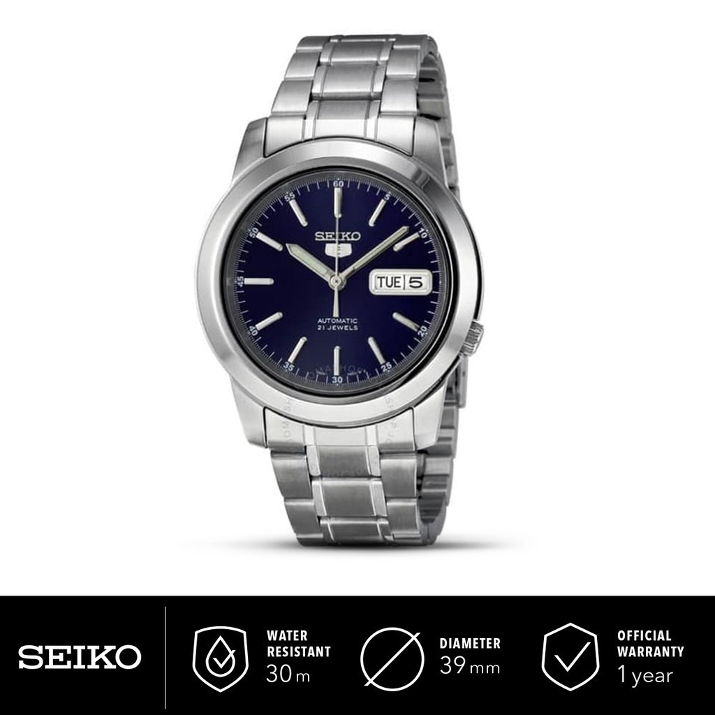 Jam Tangan Seiko Pria Automatic Blue Dial Stainless Steel SNKE51K1 SNKE51 Original