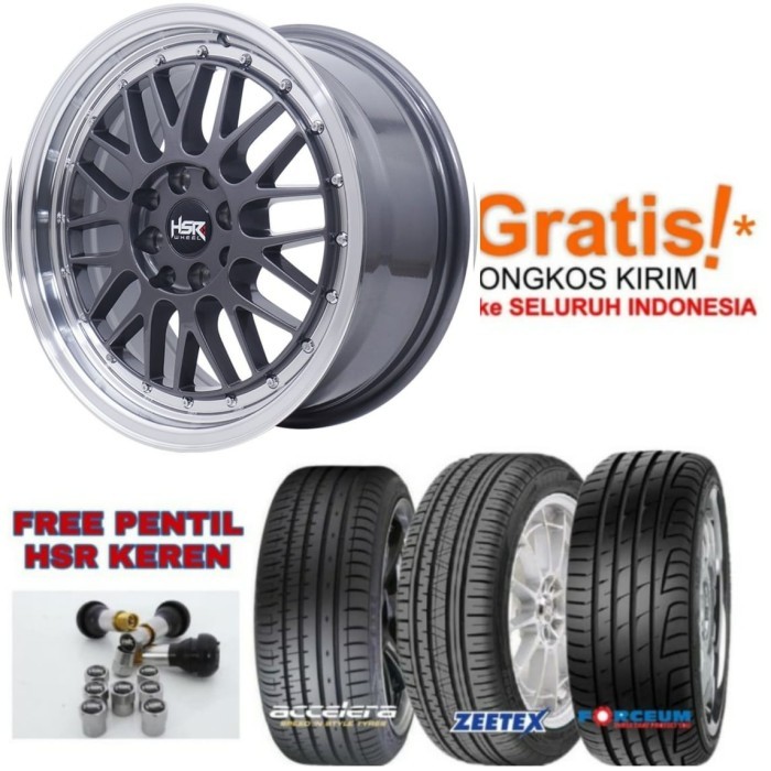 paket velg mobil brio velg hsr ring 16 ban 195 50 16 accelera