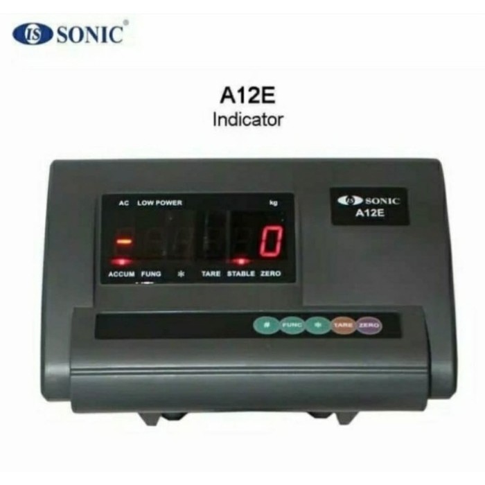 Terbaru timbangan duduk digital SONIC A12E Cap 1kg,3kg,5kg x 1gr uk 24x30cm
